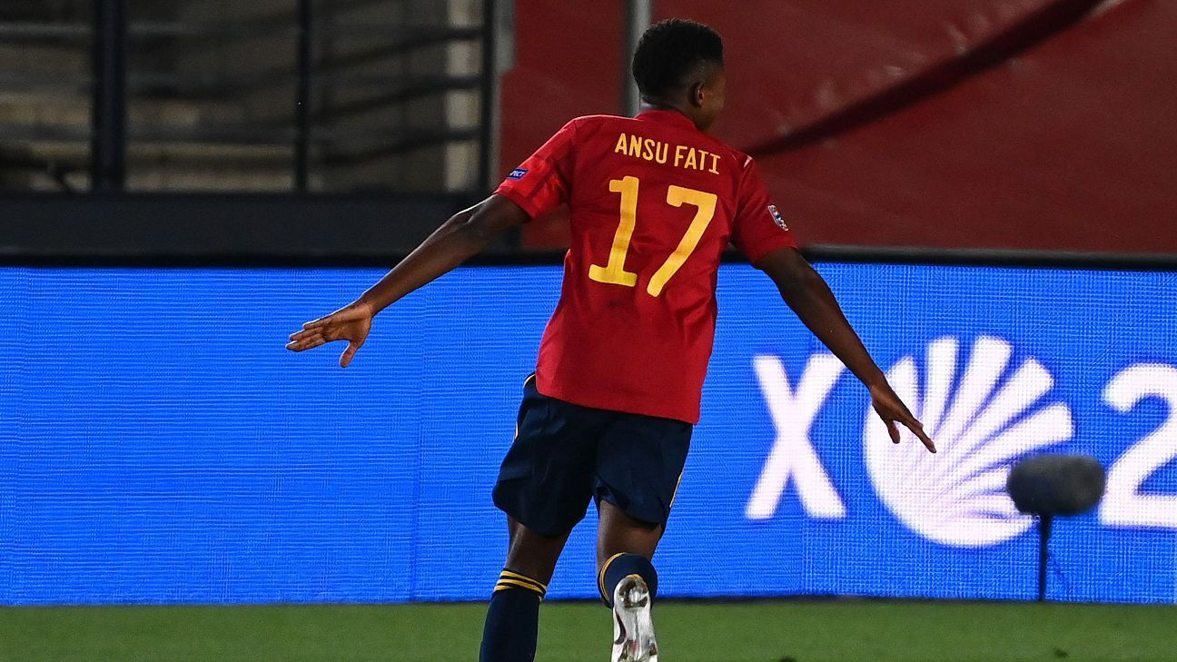 Another history-making strike for Ansu Fati